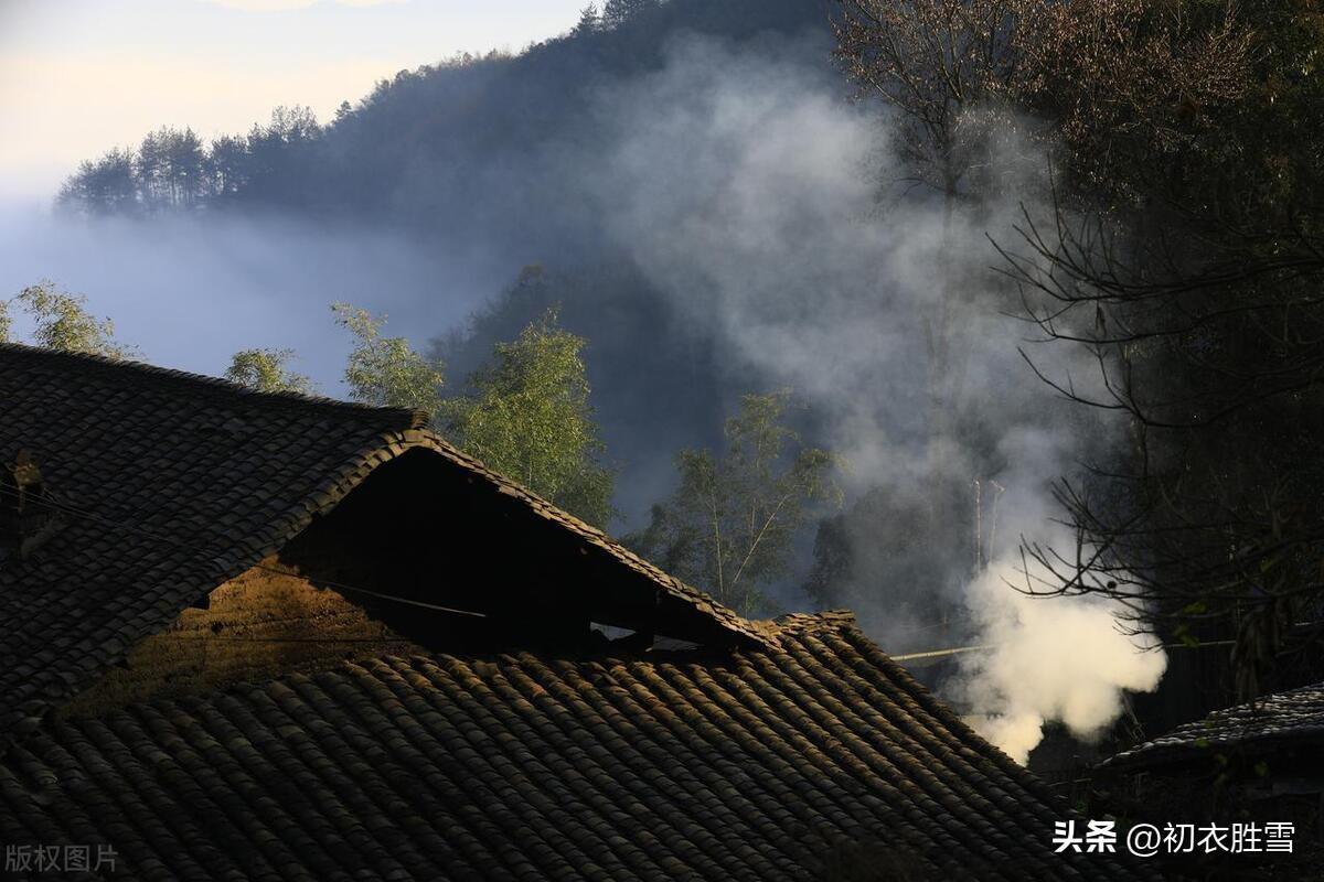 初冬田园优美古诗四首（雪花漫漫荞将熟，西窗来趁夕阳明）