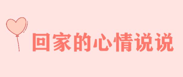 过年放假回家的心情说说（回家过年，心情美满）