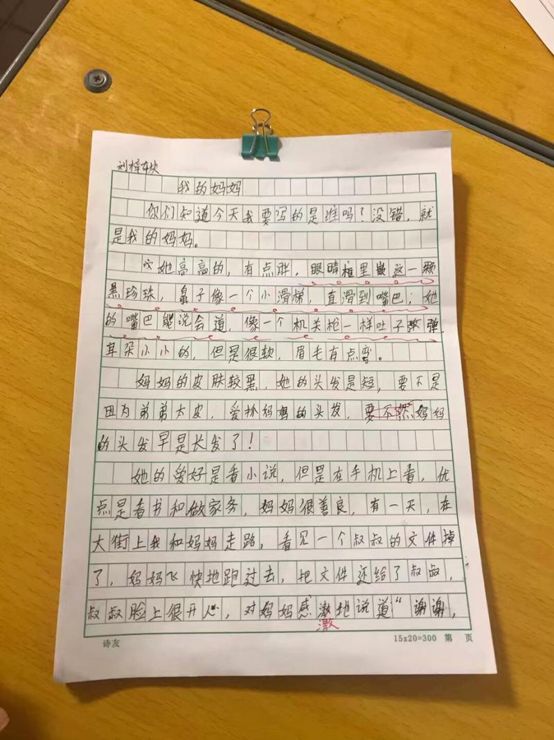 以妈妈为题目写一篇作文300字左右（《妈妈的微笑》）