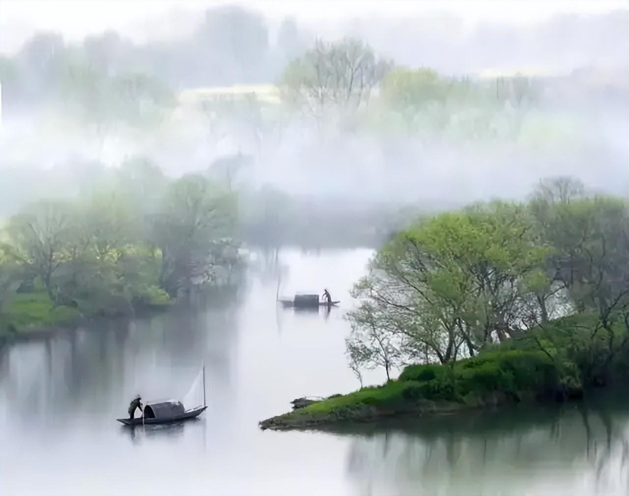 关于春潮的十二首诗词经典（春潮带雨晚来急，野渡无人舟自横）