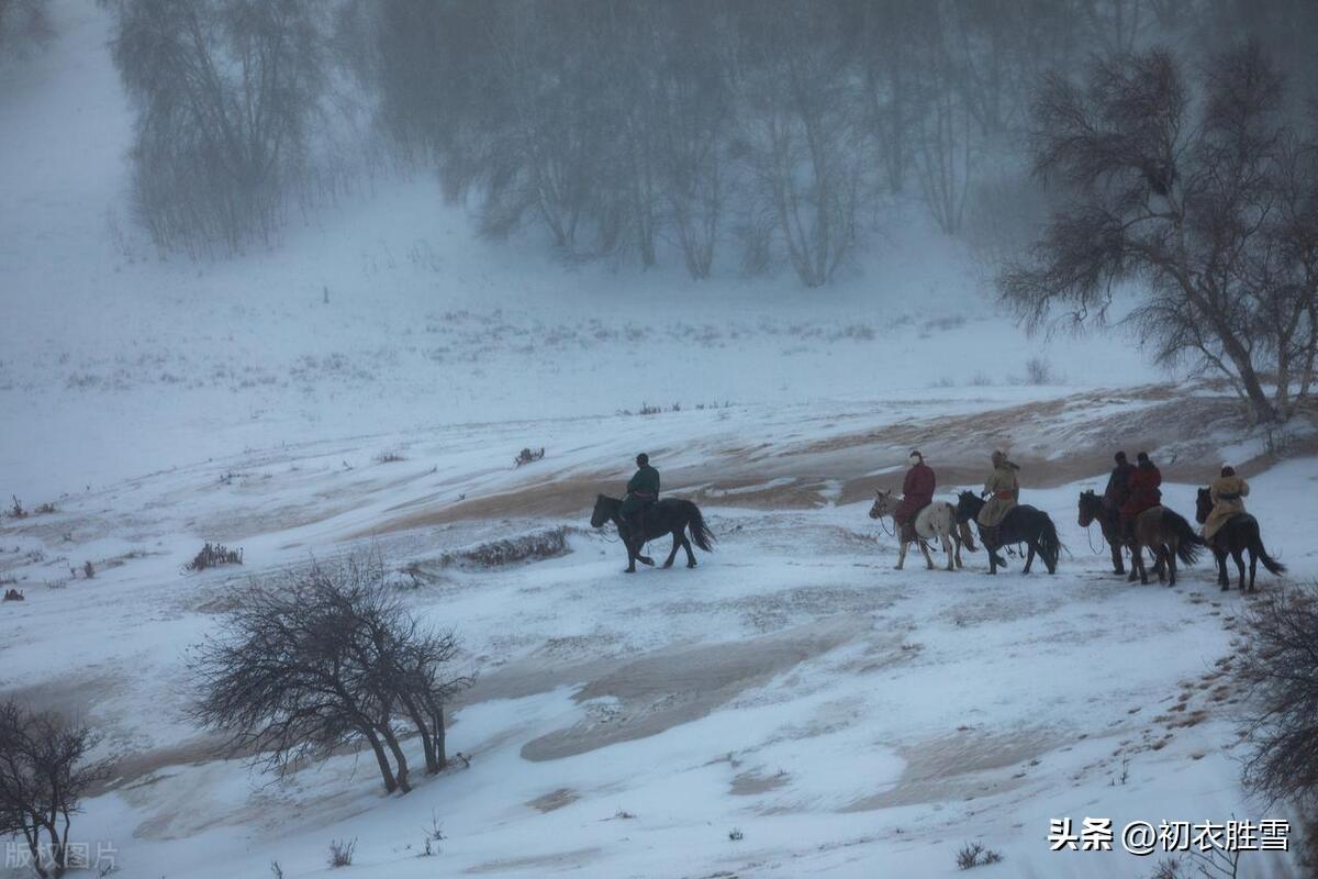 雨雪霏霏五首古诗（边城十一月，雨雪乱霏霏）