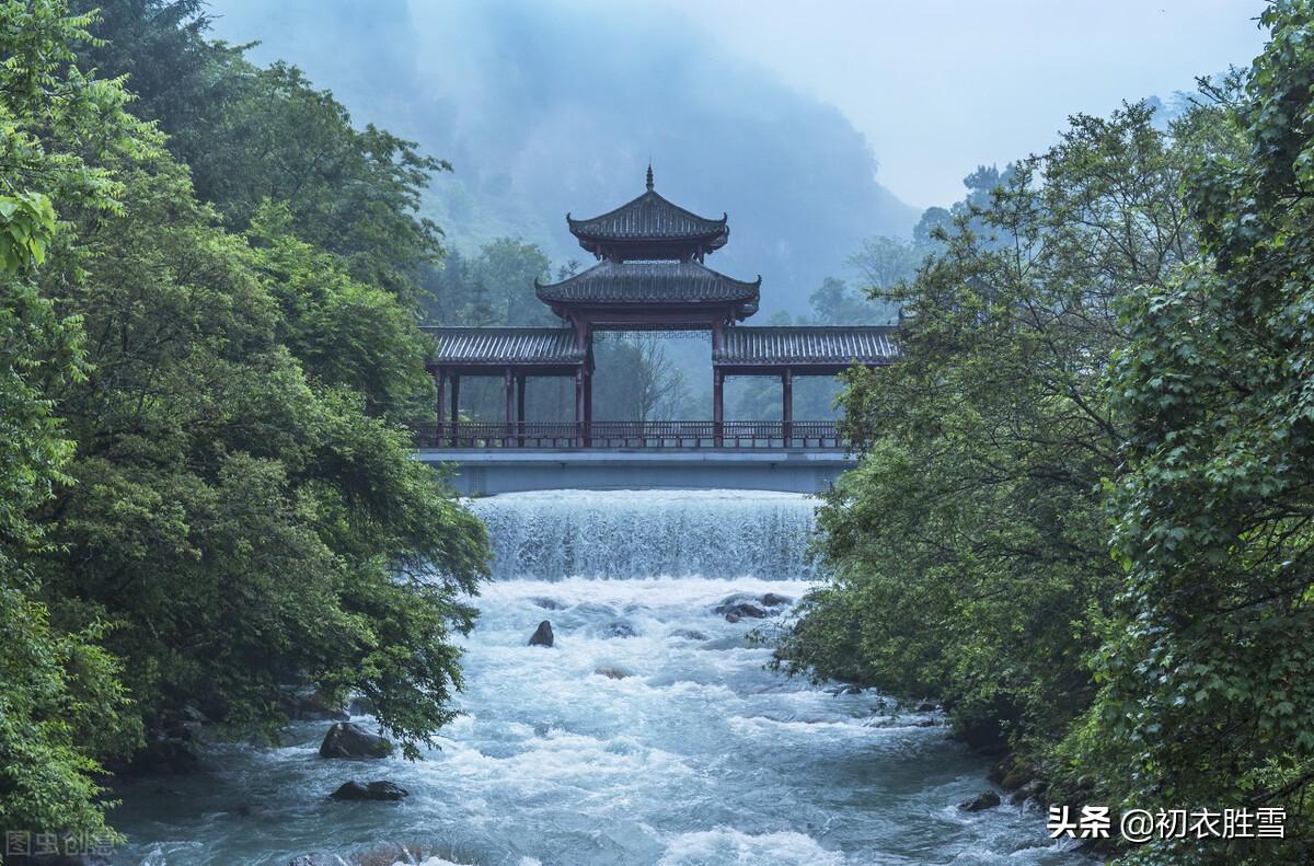 初夏江南四月七首古诗词（四月江南烟雨阔，人家都在绿荫中）