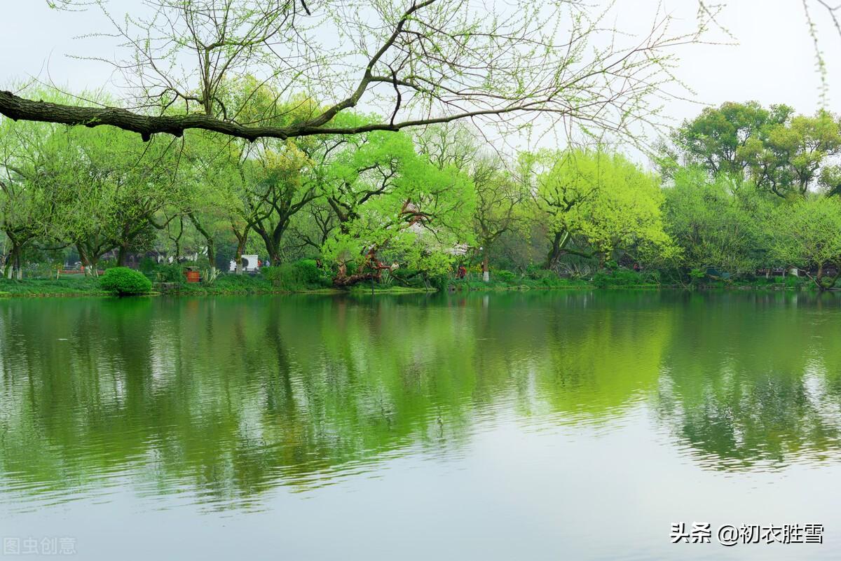 暮春三月明丽五首绝句诗词（春风三月正花好，满架蔷薇带露鲜）