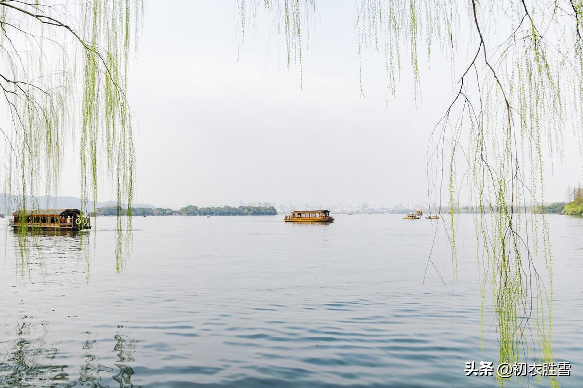 早春春水五首优美古诗（池色溶溶蓝染水，水色晴来嫩似烟）