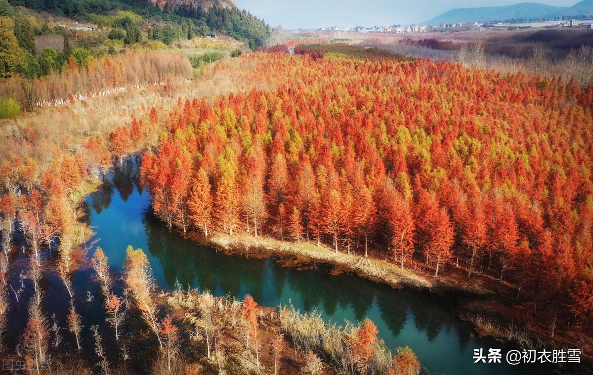 晏殊两首秋天古诗词（远村秋色如画，红树间疏黄）