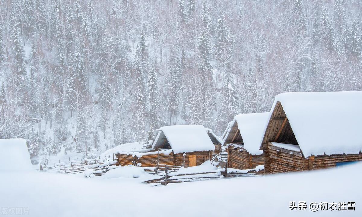 咏雪六首五言绝句（梅花开易落，白雪长到门）