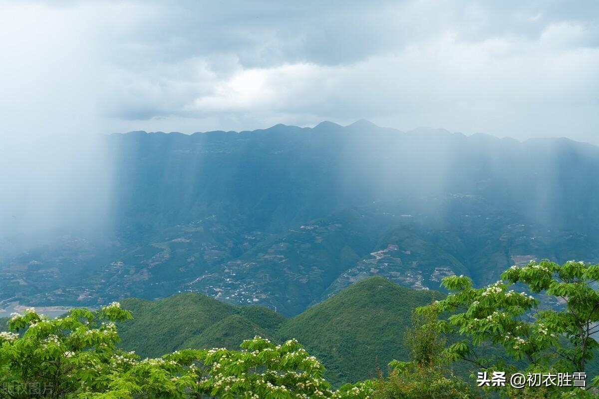 八月秋雨五首古诗（过山秋雨响临池，秋雨新晴水自波）