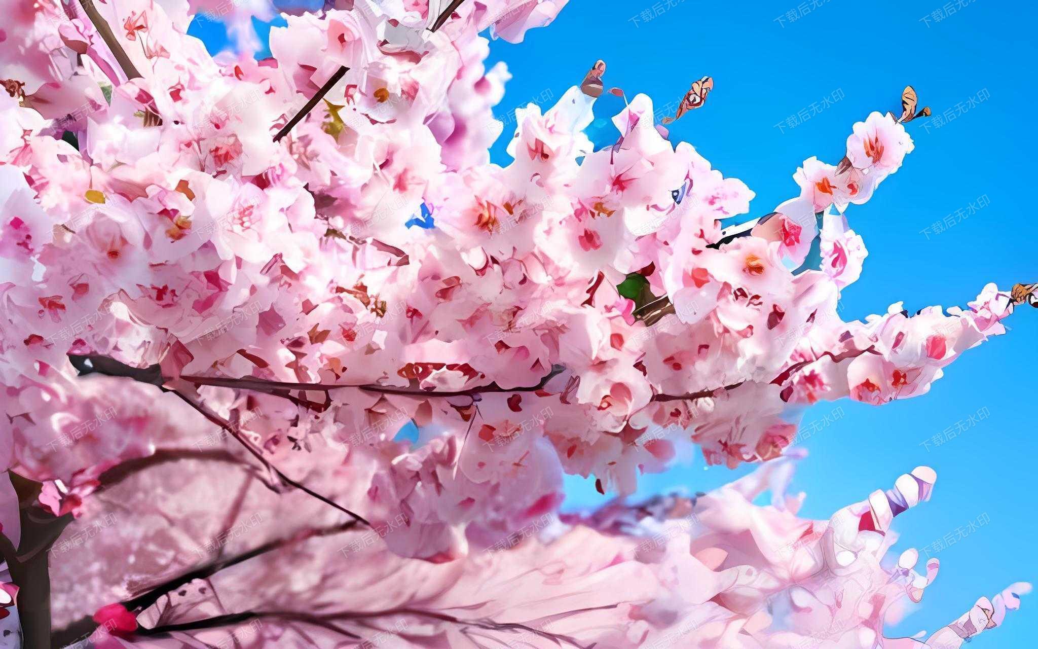 赞美樱花的七律诗词名句（花香美娇娆，蜂蝶尽自豪）