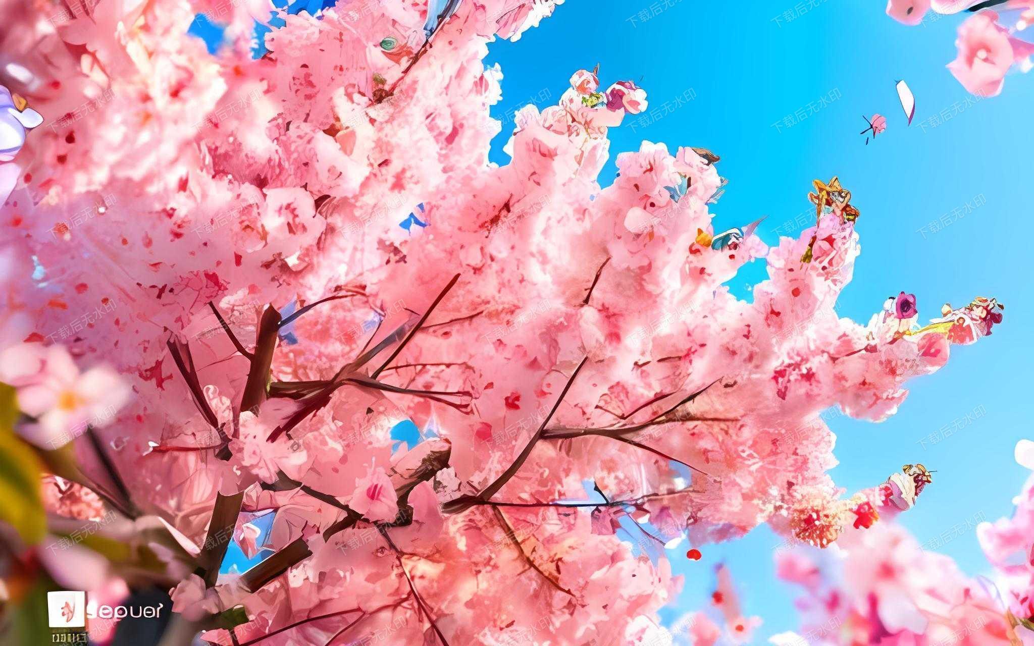 赞美樱花的七律诗词名句（花香美娇娆，蜂蝶尽自豪）