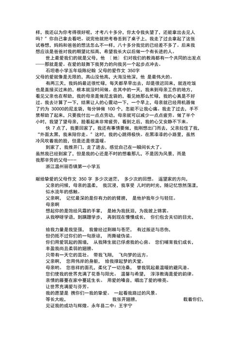 父母的爱（为我付出的一切）